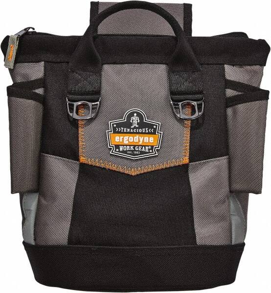 Tool Pouch: 10 Pockets, Ballistic Polyester, Gray MPN:13647