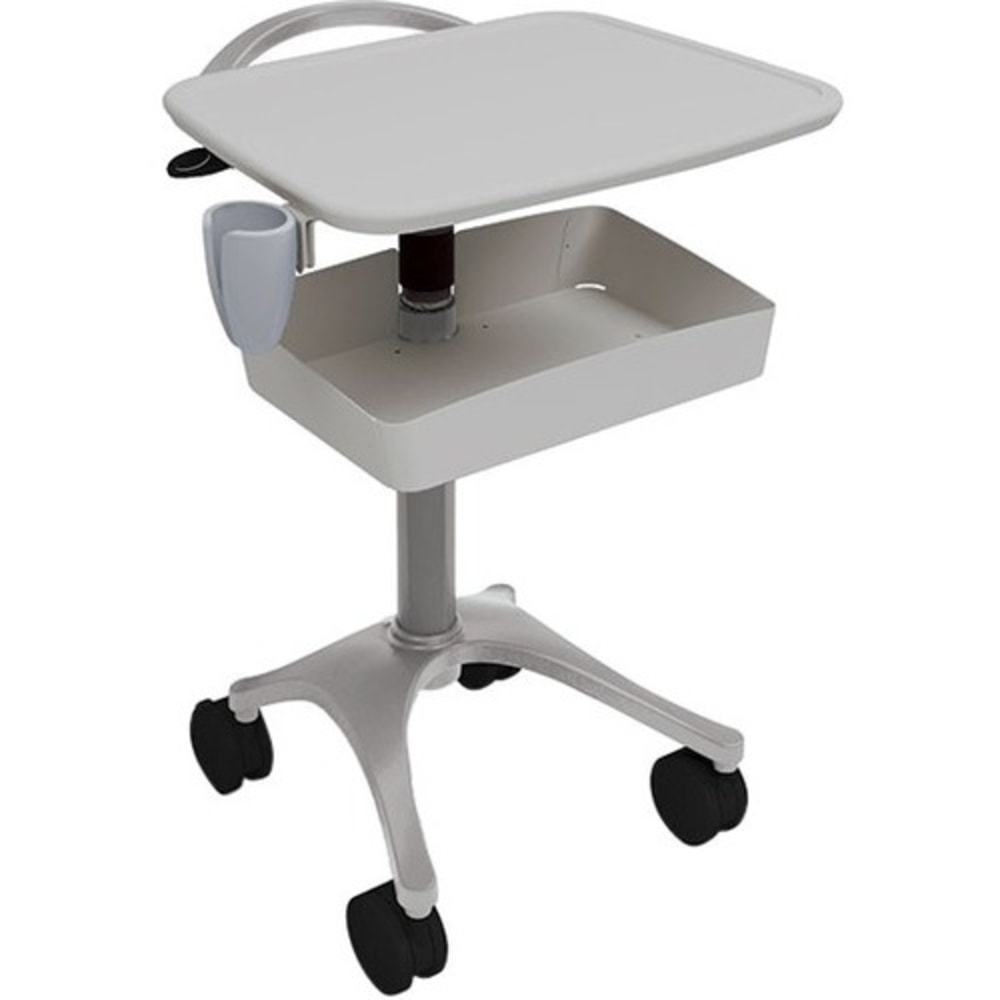 Anthro Zido Ultrasound Cart Package - 135 lb Capacity - 4 Casters - 4in Caster Size - Medium Density Fiberboard (MDF), Cast Metal - x 40in Height - Steel Frame - Cool Gray - 4 Box MPN:BZD02CG/CG4