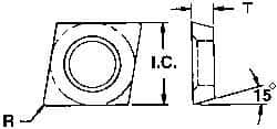 Boring Insert: CDCD07 CT7, Cermet MPN:04051