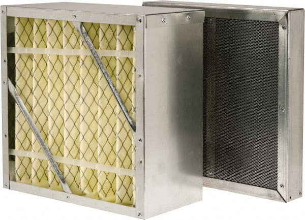 8 Inch Thick x 12 Inch Wide, Synthetic Plus Activated Carbon 95 Percent Rigid Cell Plus Adsorption Module Air Filter MPN:F-987-2A