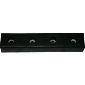 lndustrial™ Molded Dock Bumper Rectangular 20Wx4-1/2H Black 4086B18