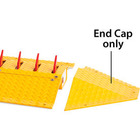 DOORKING® 1610-240 Surface Mount Spike System End Cap Yellow 1610-240