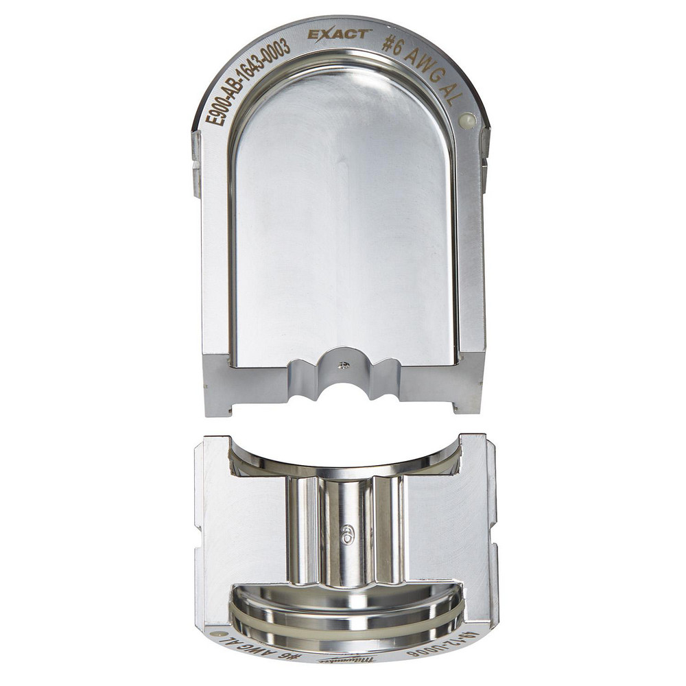 Crimper Dies, Tool Type: U-Style Dies , Size: 6 AWG , Color: Silver , For Use With: Mfr. No. 2779-22 , Type: U-Style Dies  MPN:49-12-U006