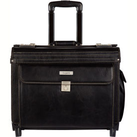 Bugatti BZCW0704 Synthetic Leather Business Case on Wheels Black BZCW0704