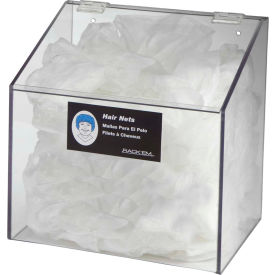 Horizon Mfg. 1-Compartment Hair Net/Beard Cover/Shoe Cover/Arm Protector Dispenser (No Hole) Clear 5177