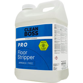 CleanBoss Pro Ammonia Free Neutral Floor Stripper Unscented 2.5 Gallon Bottle 2/Case 12059946