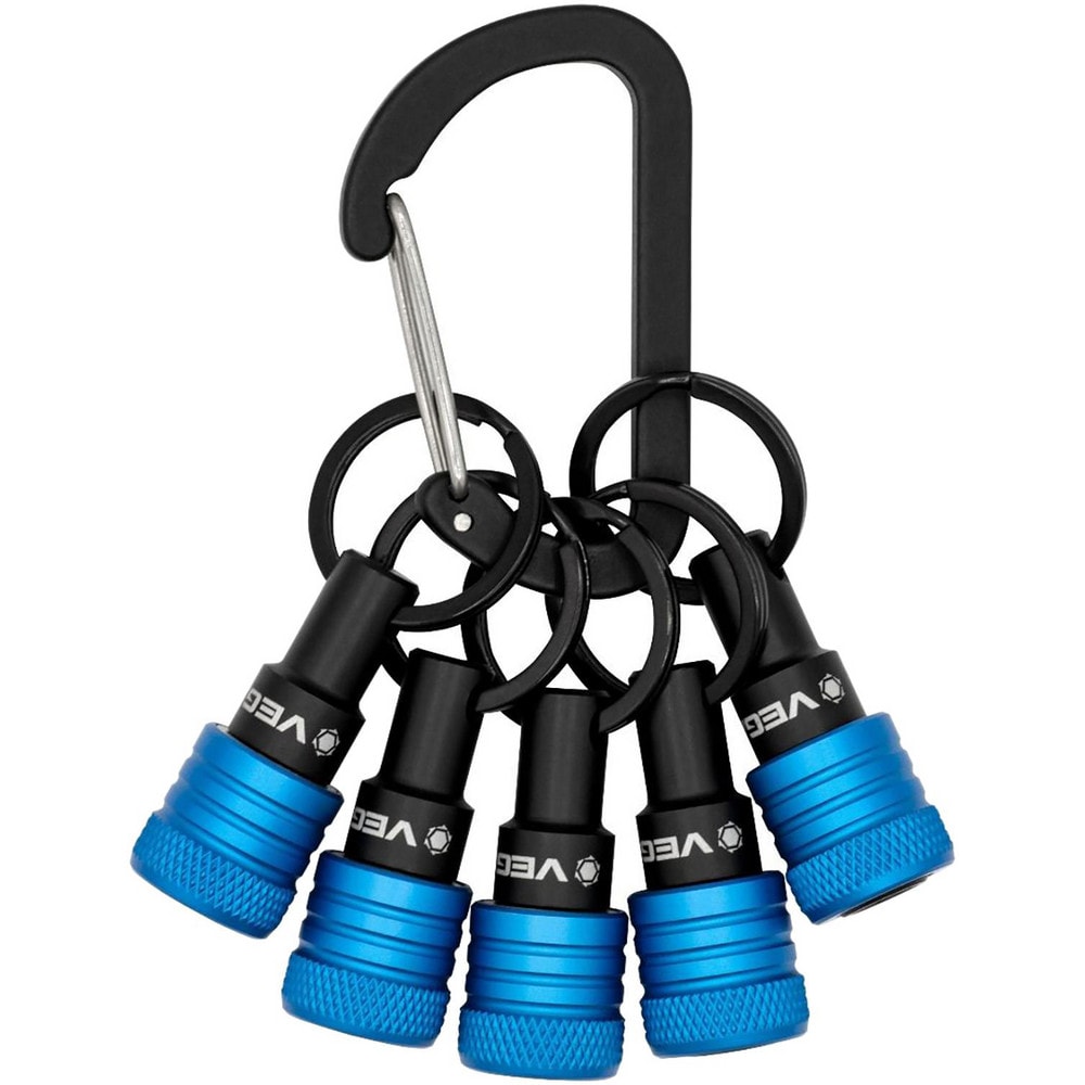 Screwdriver Accessories, Type: Bit Holder Keychain , For Use With: Bit Holders , Additional Information: Compact Design with Carabiner, Never Lose Bits Again MPN:5QKCH