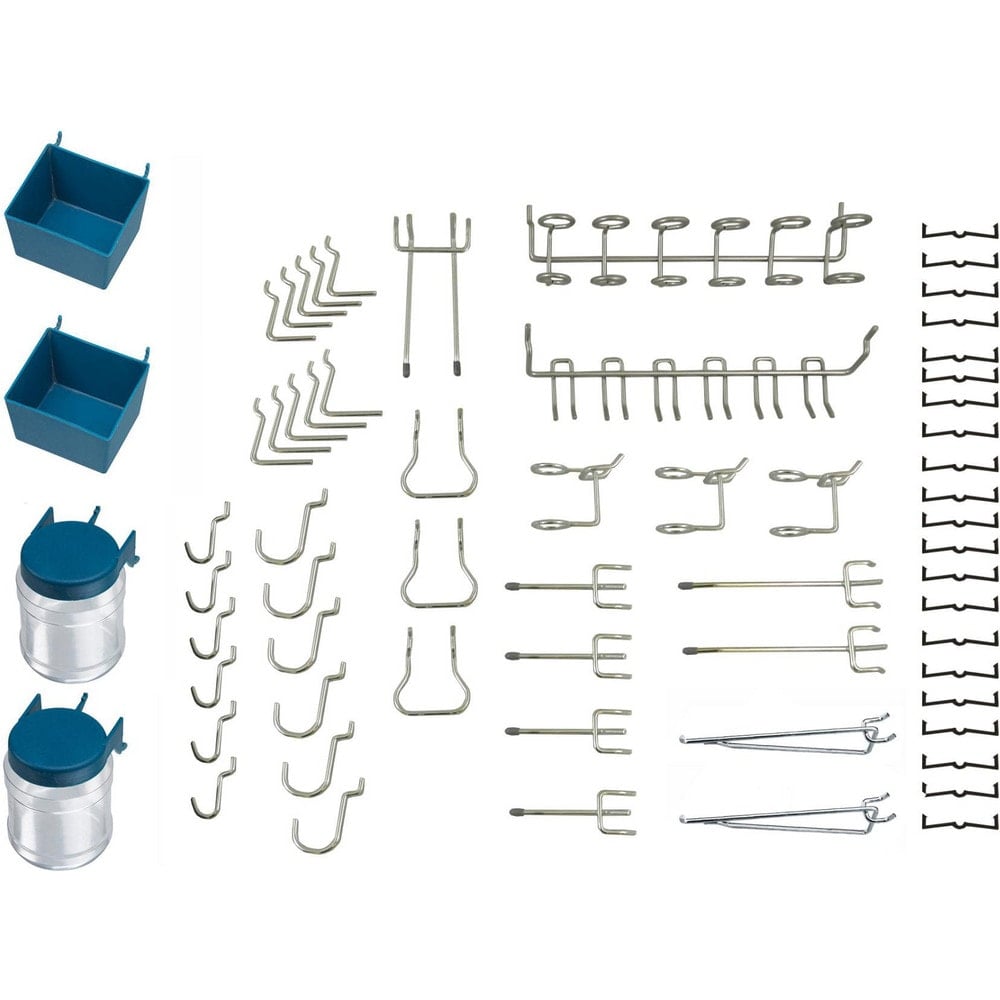 Pegboard Hook Sets, Set Type: Hooks , Mount Type: Hanging , For Use With: Pegboard , Material: Plastic, Metal  MPN:23792BC