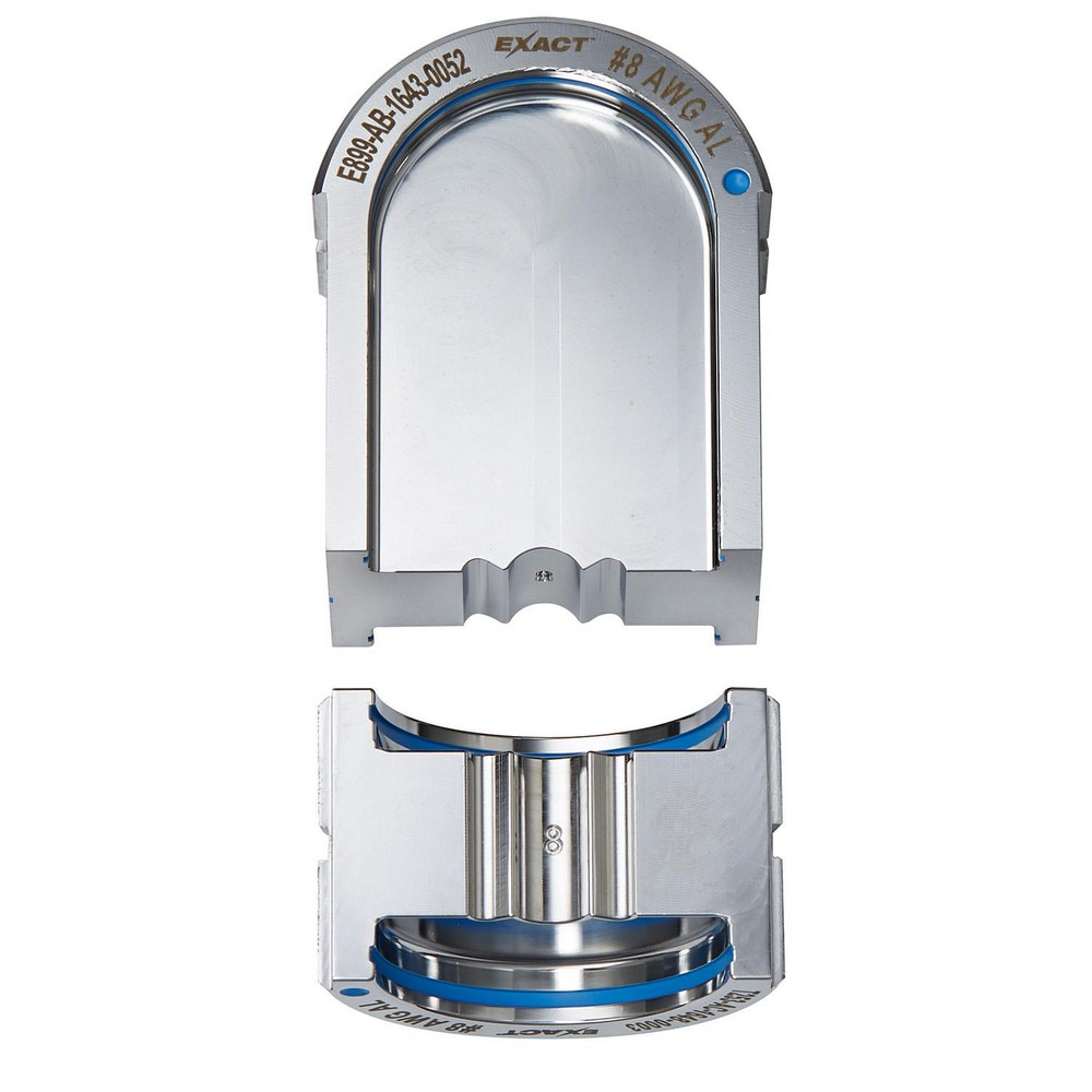 Crimper Dies, Tool Type: U-Style Dies , Size: 8 AWG , Color: Silver , For Use With: Mfr. No. 2779-22 , Type: U-Style Dies  MPN:49-12-U008