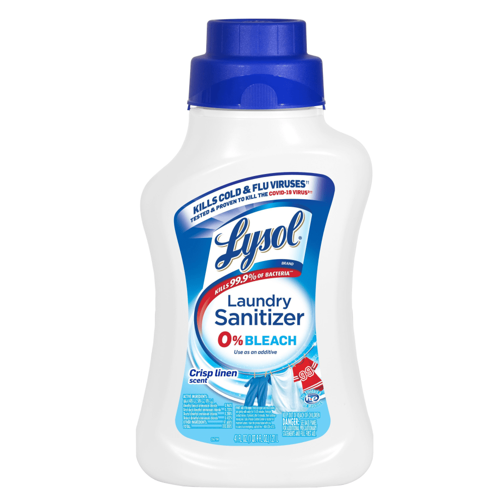 Lysol Laundry Sanitizer, Crisp Linen, 41 Oz, Carton Of 6 Bottles MPN:CB958711