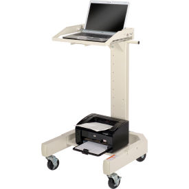 GoVets™ Orbit Mobile Laptop Cart Beige 141BG239