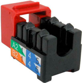 Vertical Cable 352-V2720/RD Cat 6 V-Max U-Style Keystone Jack - Red 352-V2720/RD