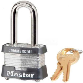 Master Lock® No. 3MKLF General Security Laminated Padlocks with Master Keyed System - Pkg Qty 24 LF3MK