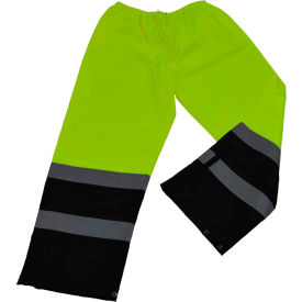 Petra Roc Waterproof Drawstring Pants ANSI Class E 300D Oxford/PU Coating Lime/Black 2XL LBPP-CE-2X
