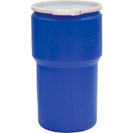 Eagle® Lab Pack Open Head Poly Drum Plastic Lever Lock 14 Gallon Capacity Blue 1610B