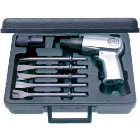 Urrea Air Hammer Set W/5 Assorted Chisel Tips UP711K 3200 BPM 1/4