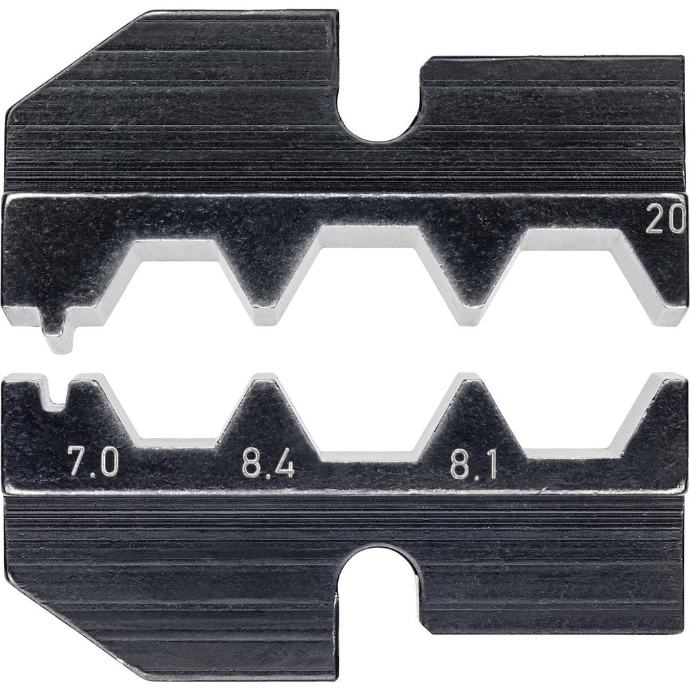Crimper Dies, Tool Type: Crimping Die , Size: SW 9/32 in, 21/64 in, 5/16 in , Color: Black  MPN:97 49 20