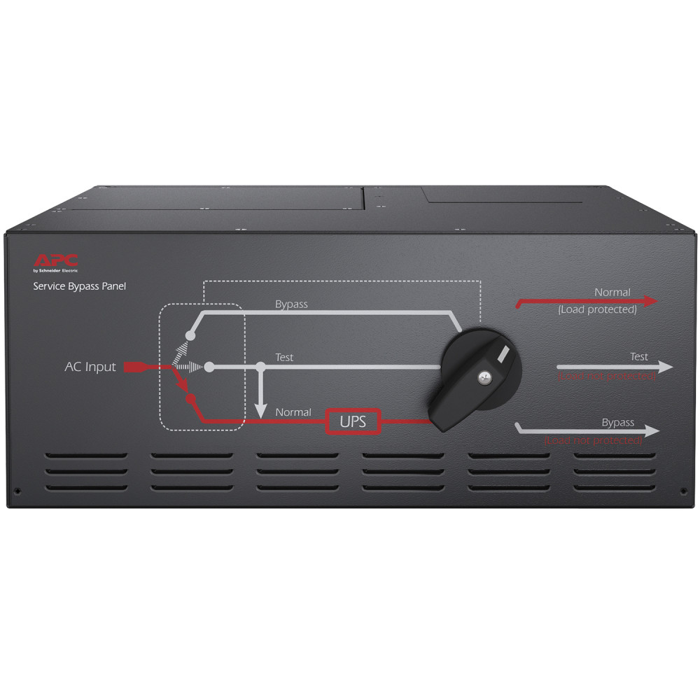 APC Service Bypass Panel - Bypass switch (rack-mountable) - AC 200/208/220/230/240/380/400 V - 20000 VA - output connectors: 2 - black - for P/N: SURT10000XLT-1TF, SURT10000XLT-2TF3-D, SURT14KRMXLJ, SURT18KRMXLJ, SURT20KUXI-IN MPN:SBP20KP