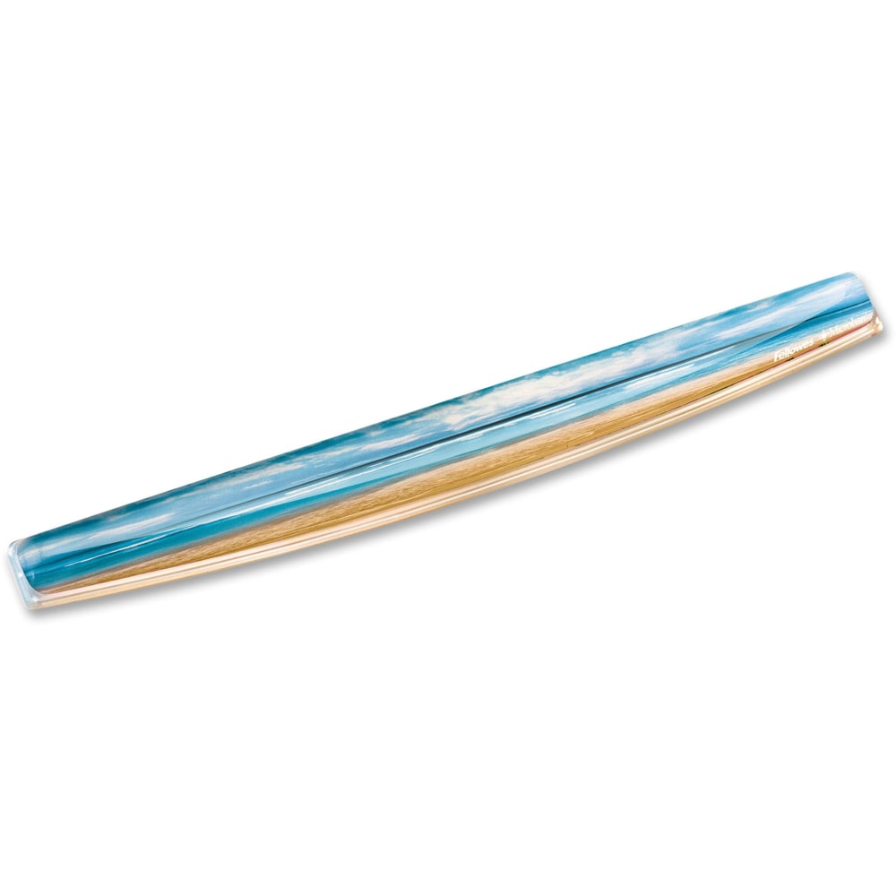 Fellowes Photo Gel Keyboard Wrist Support with Microban, Sandy Beach Design, 1Ea, 9179401 (Min Order Qty 4) MPN:9179401