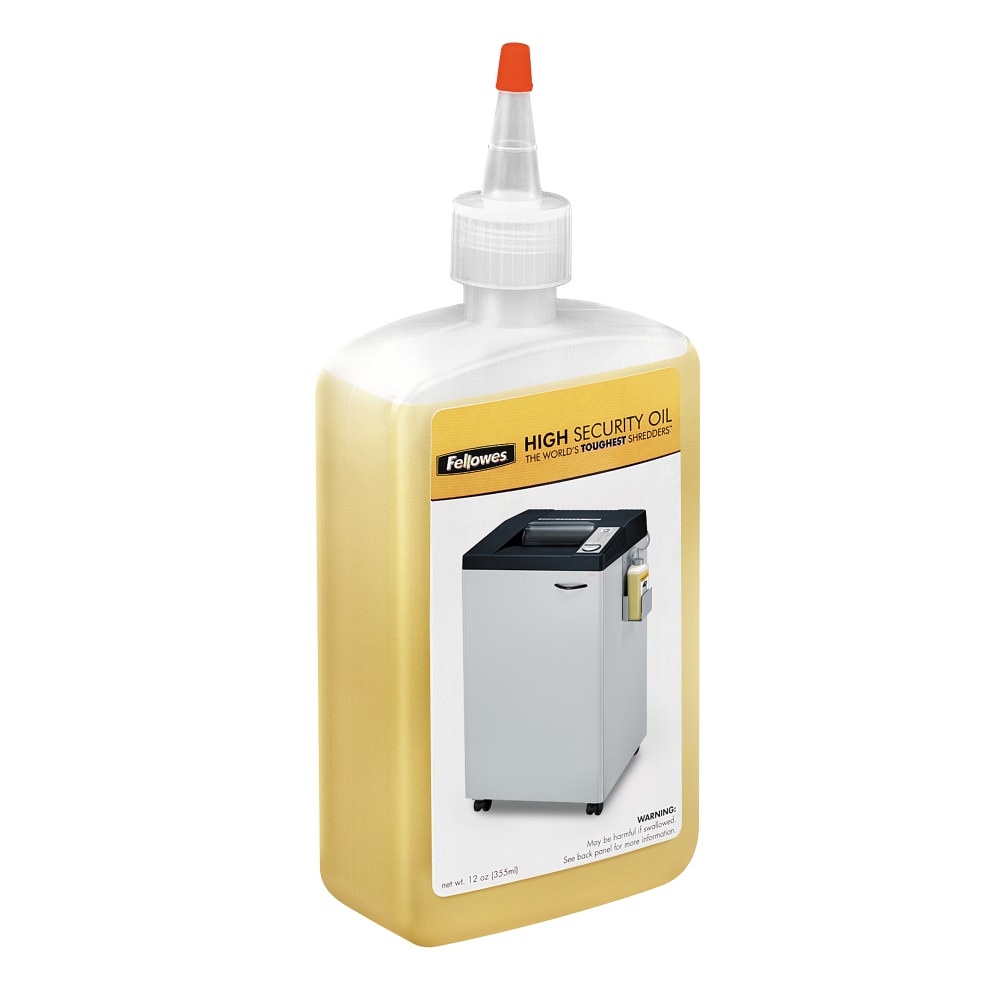 Fellowes High-Security Shredder Oil, 12 Oz (Min Order Qty 6) MPN:3505701