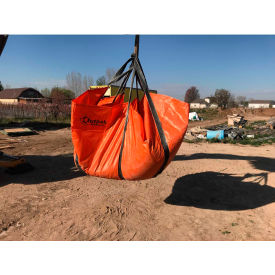 Outpak Washout Single Sling Tarp 10'L x 10'H Woven Polypropylene Orange 910-000500