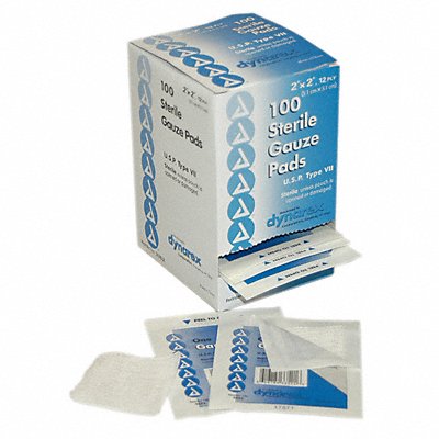 Gauze Pad Sterile White No Gauze PK100 MPN:3-102