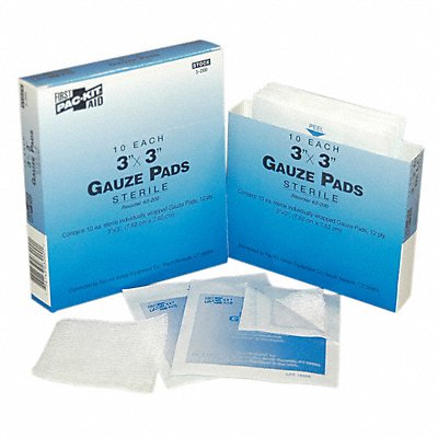 Gauze Pad Sterile White No Gauze PK10 MPN:3-200