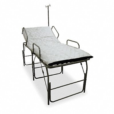 Medical Field Cot with IV Pole Blue MPN:F-EM-560A-HBSR