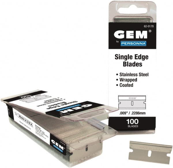 Single Edge Knife Blade: 2