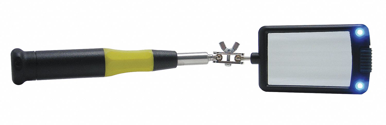 Inspection Mirror 12-1/4 to 33 In L LED MPN:80560