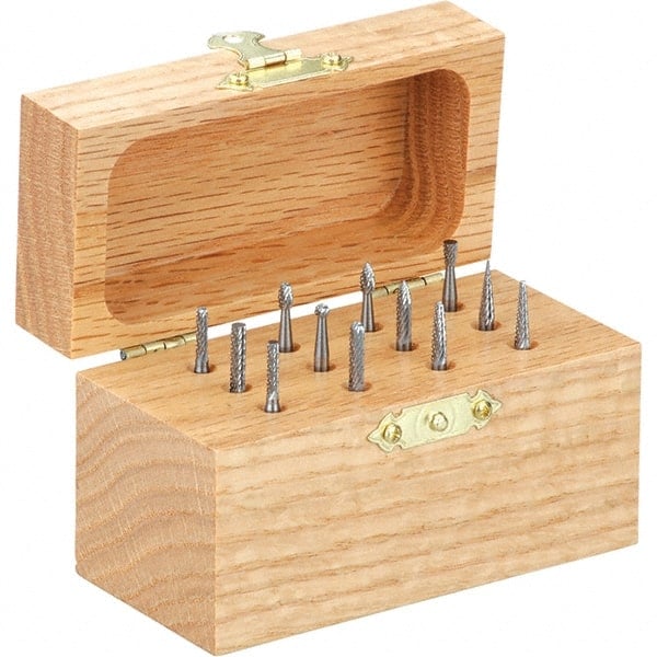 12 Pc Single Cut Burr Set MPN:381-0040