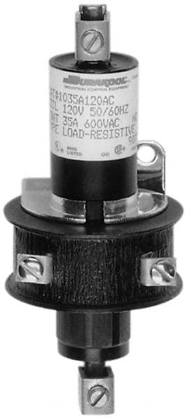General Purpose Relays, Terminal Type: Screw , Contact Form: SPST , Base Shape: Standard , Standards Met: CSA File LR2416 MPN:1050A208ACDVS