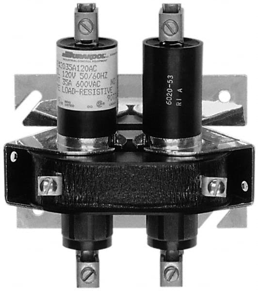 General Purpose Relays, Terminal Type: Screw , Contact Form: DPST , Base Shape: Standard , Standards Met: CSA File LR2416 MPN:2050A120ACS