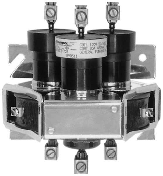 General Purpose Relays, Terminal Type: Screw , Contact Form: 3PST , Base Shape: Standard , Standards Met: CSA File LR2416, UL Listed File E35126 MPN:BBC3-322S