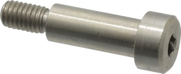 Shoulder Screw: 8 mm Shoulder Dia, 20 mm Shoulder Length, M6x1.00, 18-8 & 303, Stainless Steel, Hex Socket MPN:MSCB472-6 MOD