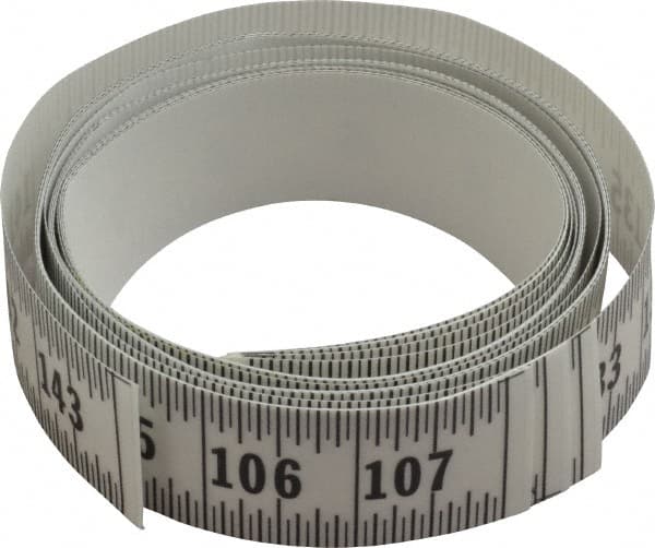 12 Ft. Long x 1-1/4 Inch Wide, 1/16 Inch Graduation, Clear, Mylar Adhesive Tape Measure MPN:ER-C144L-TC