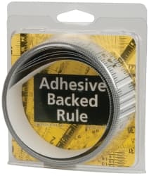 12 Ft. Long x 1-1/4 Inch Wide, 1/16 Inch Graduation, Silver, Mylar Adhesive Tape Measure MPN:ER-S144R-TC