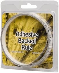 9 Ft. Long x 1/2 Inch Wide, 1/16 Inch Graduation, Clear, Mylar Adhesive Tape Measure MPN:FN-C108L-TC