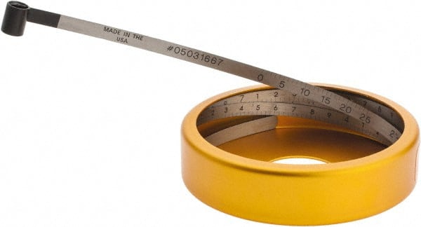 0.001 Inch Graduation, 2 to 12 Inch Measurement, Spring Steel Diameter Tape Measure MPN:P1