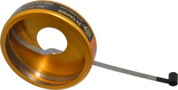 0.001 Inch Graduation, 3/4 to 7 Inch Measurement, Spring Steel Diameter Tape Measure MPN:PO1