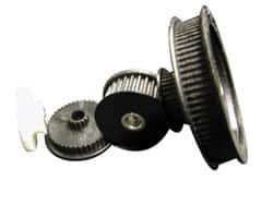 Timing Belt Pulleys, Pitch Diameter: 2.801mm, 2.801in (Decimal Inch), Face Width: 0.313mm, 0.313in , Flange Diameter: 2.97mm, 2.97in , Number Of Teeth: 110  MPN:110T0800SF