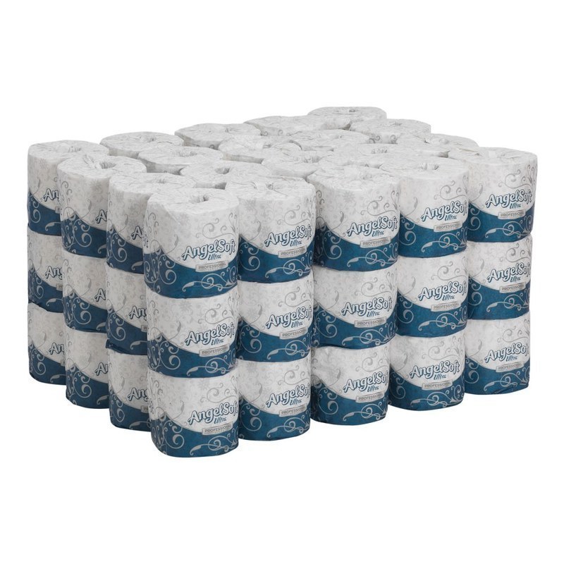 Angel Soft by GP PRO, 2 Ply, Professional Series Standard Roll Toilet Paper, 4x4.5,  Recycled, White, 400 Sheets, 60 Rolls per Case MPN:16560