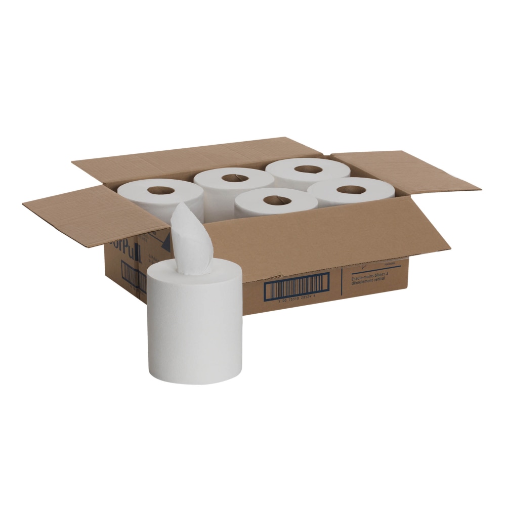 SofPull by GP PRO Centerpull Regular Capacity 1-Ply Paper Towels, 324 Sheets Per Roll, Pack Of 6 Rolls MPN:28124