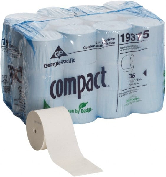 Compact Coreless 2-Ply Recycled Toilet Paper MPN:19375