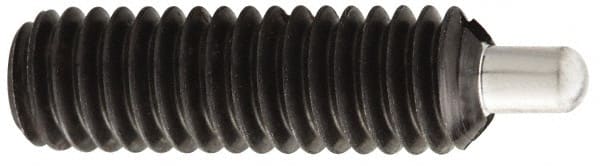 Threaded Spring Plunger: M5 x 0.8, 19 mm Thread Length, 2.36 mm Dia, 3 mm Projection MPN:67081G