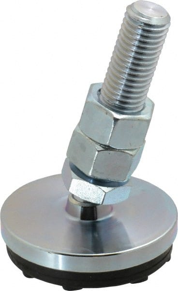 3/4-10 Bolt Thread, Studded Pivotal Stud Mount Leveling Pad & Mount MPN:LP3-D3L-G