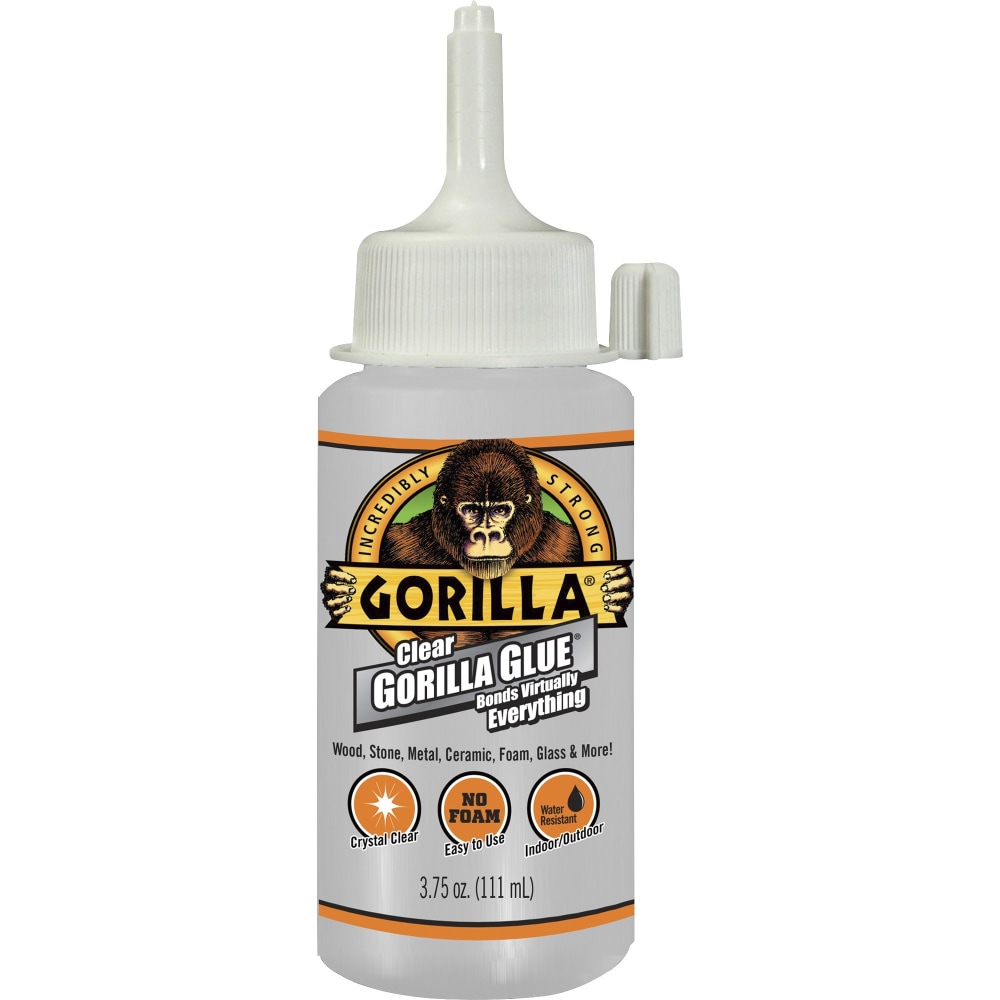 Gorilla Clear Glue - 3.75 fl oz - 1 Each - Clear (Min Order Qty 5) MPN:4537502