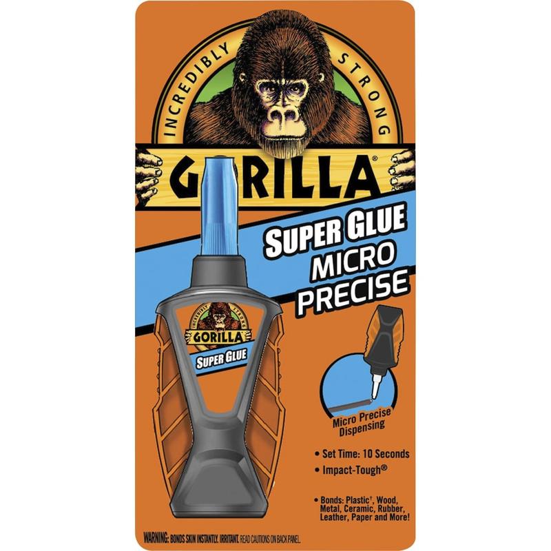 Gorilla Micro Precise Super Glue - 0.19 oz - 1 Each - Clear (Min Order Qty 7) MPN:6770002