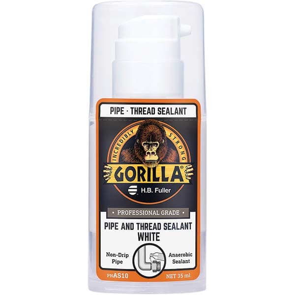 Pipe Thread Sealant: White, 35 mL Pump Bottle MPN:AS10