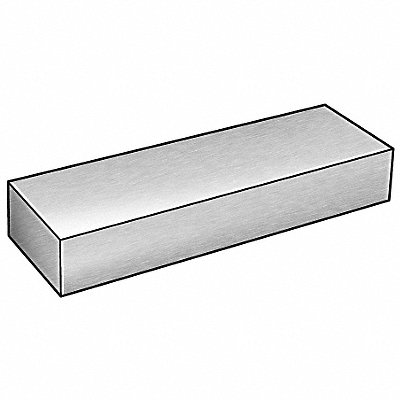 Flat Bar Stock Aluminum 2 in Over. W MPN:2EYL3
